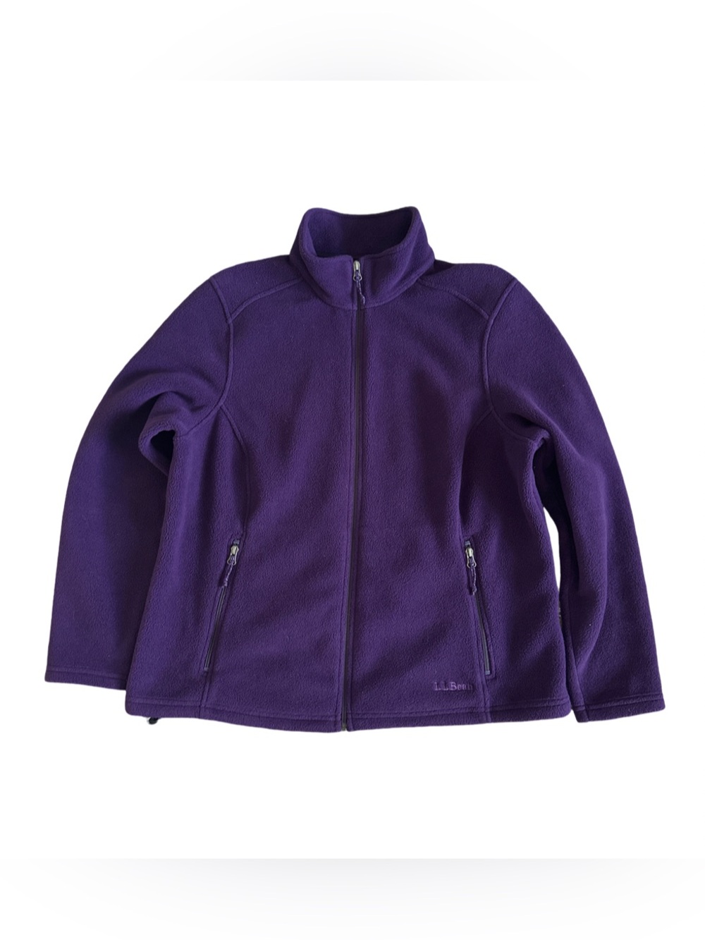 L.L. Bean Women’s Jacket Polartec Fleece Full Zip Purple Size XL Petite